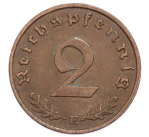 2 рейхспфеннига 1939 года E Германия — Фото №2