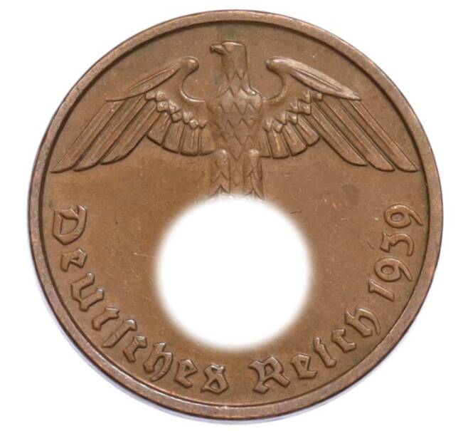 Монета 2 рейхспфеннига 1939 года E Германия (Артикул: K10-5896) — Фото №1