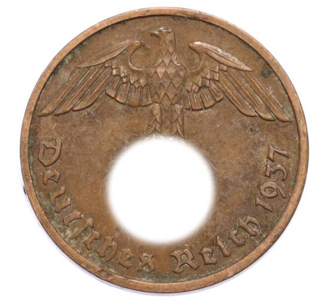 Монета 2 рейхспфеннига 1937 года A Германия (Артикул: K10-5899) — Фото №1