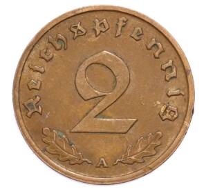 2 рейхспфеннига 1937 года A Германия — Фото №2