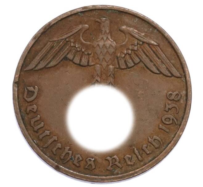 Монета 2 рейхспфеннига 1938 года F Германия (Артикул: K10-5903) — Фото №1