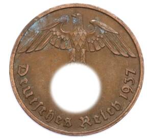 2 рейхспфеннига 1937 года D Германия — Фото №1