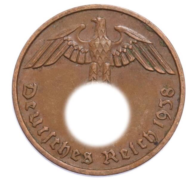 Монета 2 рейхспфеннига 1938 года F Германия (Артикул: K10-5905) — Фото №1