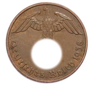 2 рейхспфеннига 1938 года F Германия — Фото №1