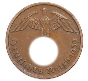 2 рейхспфеннига 1939 года F Германия — Фото №1