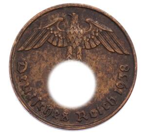 2 рейхспфеннига 1938 года J Германия — Фото №1