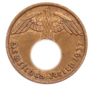 2 рейхспфеннига 1937 года D Германия — Фото №1