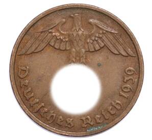 2 рейхспфеннига 1939 года G Германия — Фото №1