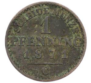 1 пфеннигов 1871 года C Пруссия — Фото №1