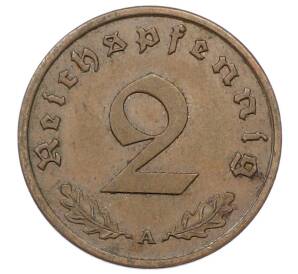 2 рейхспфеннига 1938 года A Германия — Фото №2