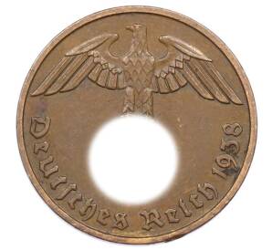 2 рейхспфеннига 1938 года F Германия — Фото №1