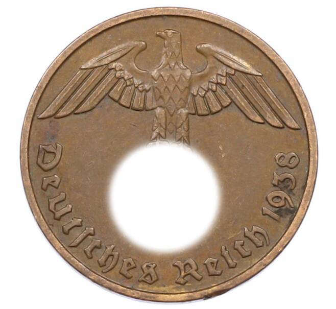 Монета 2 рейхспфеннига 1938 года F Германия (Артикул: K10-5963) — Фото №1