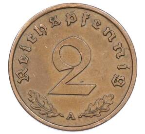 2 рейхспфеннига 1939 года A Германия — Фото №2