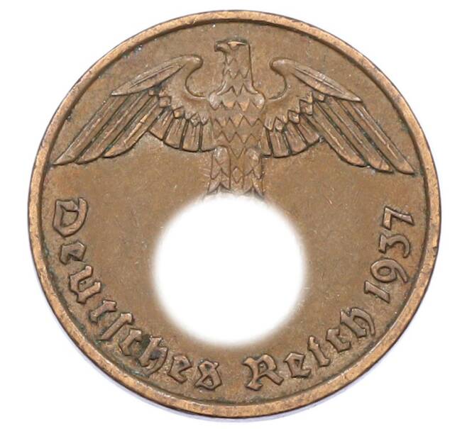 Монета 2 рейхспфеннига 1937 года A Германия (Артикул: K10-5966) — Фото №1