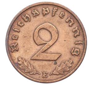 2 рейхспфеннига 1939 года E Германия — Фото №2