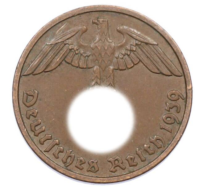 Монета 2 рейхспфеннига 1939 года E Германия (Артикул: K10-5974) — Фото №1