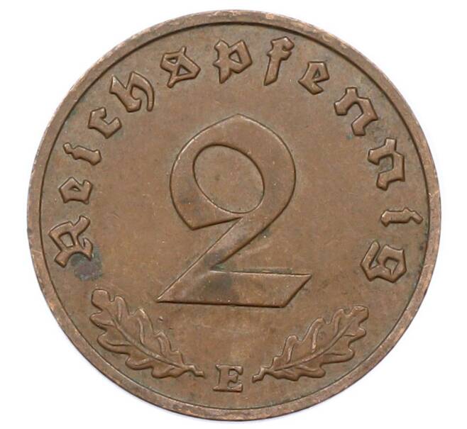 Монета 2 рейхспфеннига 1939 года E Германия (Артикул: K10-5974) — Фото №2