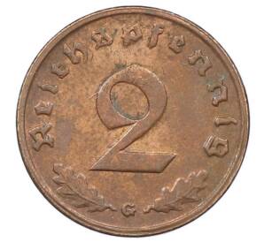 2 рейхспфеннига 1939 года G Германия — Фото №2