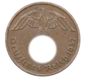 2 рейхспфеннига 1937 года D Германия — Фото №1