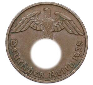 2 рейхспфеннига 1938 года D Германия — Фото №1