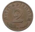 Монета 2 рейхспфеннига 1938 года D Германия (Артикул: K10-5983) — Фото №2