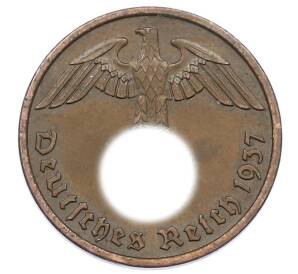 2 рейхспфеннига 1937 года F Германия — Фото №1