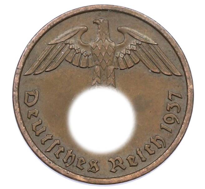 Монета 2 рейхспфеннига 1937 года F Германия (Артикул: K10-5986) — Фото №1