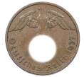 Монета 2 рейхспфеннига 1937 года D Германия (Артикул: K10-5988) — Фото №1