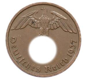 2 рейхспфеннига 1937 года D Германия — Фото №1