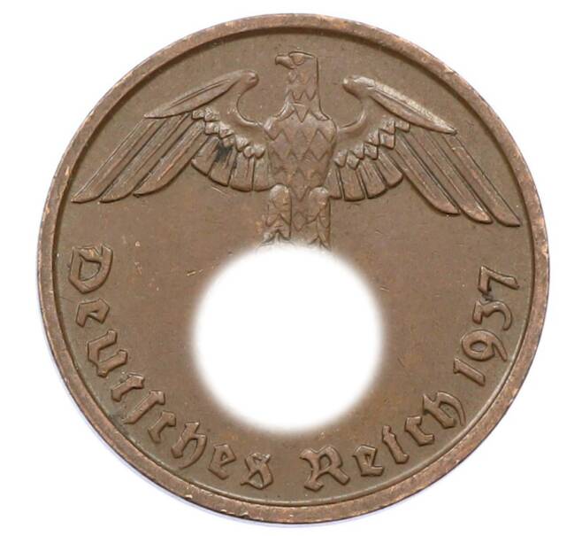 Монета 2 рейхспфеннига 1937 года D Германия (Артикул: K10-5991) — Фото №1