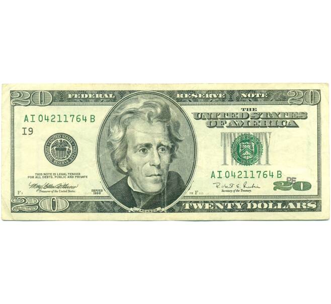 Банкнота 20 долларов 1996 года США (Артикул: K10-6046) — Фото №1