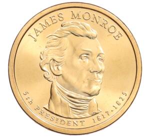 1 доллар 2008 года (Р) США «5-й президент США Джеймс Монро» — Фото №1