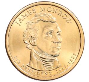1 доллар 2008 года (Р) США «5-й президент США Джеймс Монро» — Фото №1