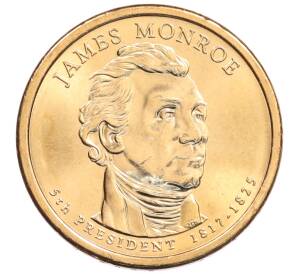 1 доллар 2008 года (Р) США «5-й президент США Джеймс Монро» — Фото №1