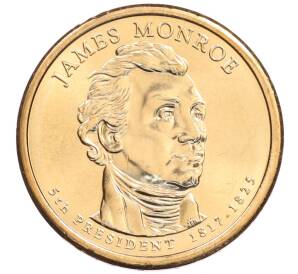 1 доллар 2008 года (Р) США «5-й президент США Джеймс Монро» — Фото №1
