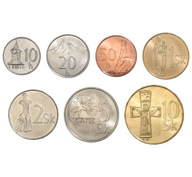 Набор монет Словакия (Артикул M3-30055)