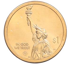 1 доллар 2021 года (Р) США «Американские инновации — Мост-тоннель через Чесапикский залив» — Фото №2
