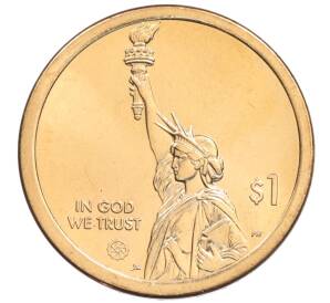 1 доллар 2021 года (D) США «Американские инновации — Мост-тоннель через Чесапикский залив»