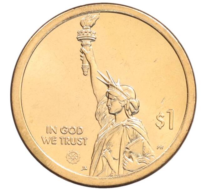 Монета 1 доллар 2021 года (D) США «Американские инновации — Мост-тоннель через Чесапикский залив» (Артикул: M2-90518) — Фото №2