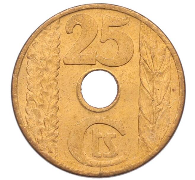Монета 25 сентимо 1938 года Испания (Артикул: K10-6090) — Фото №1