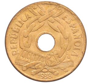 25 сентимо 1938 года Испания — Фото №2