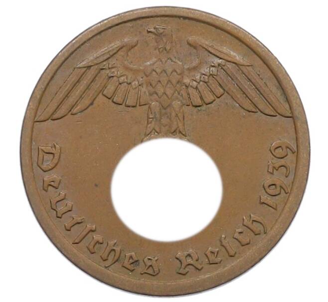 Монета 1 рейхспфенниг 1939 года A Германия (Артикул: K10-6096) — Фото №1