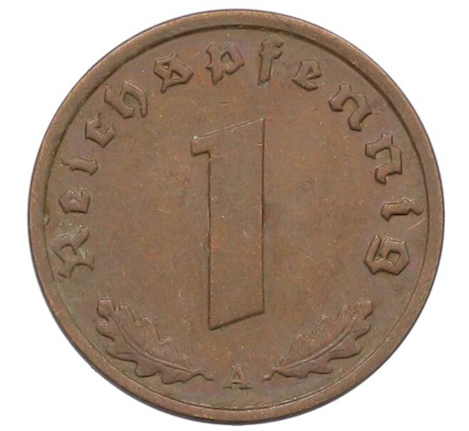 Монета 1 рейхспфенниг 1939 года A Германия (Артикул: K10-6099) — Фото №2