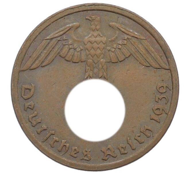 Монета 1 рейхспфенниг 1939 года A Германия (Артикул: K10-6104) — Фото №1