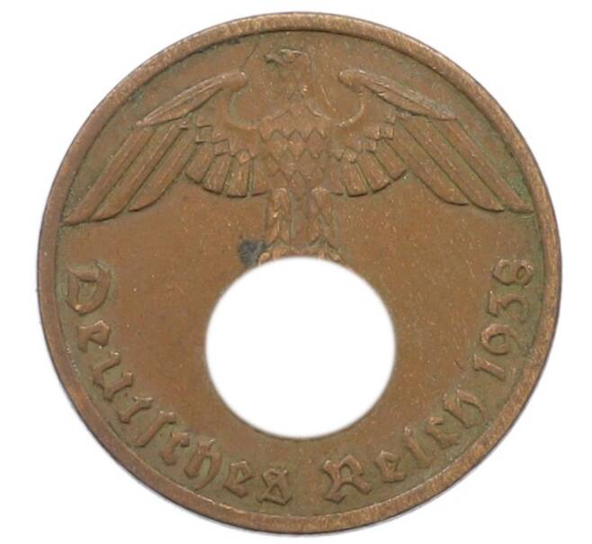 Монета 1 рейхспфенниг 1938 года A Германия (Артикул: K10-6108) — Фото №1