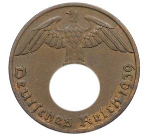 1 рейхспфенниг 1939 года J Германия — Фото №1