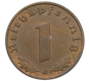 1 рейхспфенниг 1939 года J Германия — Фото №2