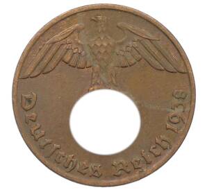 1 рейхспфенниг 1938 года J Германия — Фото №1