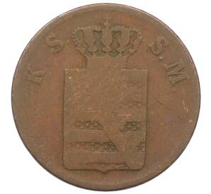 2 пфеннига 1849 года Саксония — Фото №2