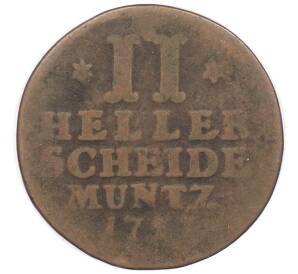 2 геллера 1757 года Гессен-Кассель — Фото №1